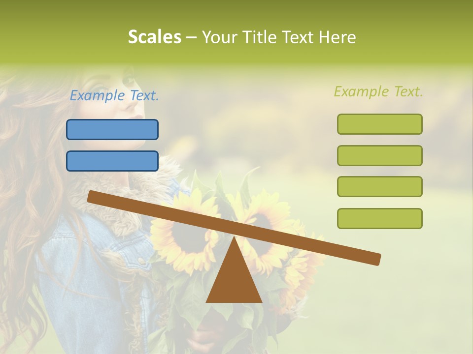 Lifestyle Flora Sunflowers PowerPoint Template