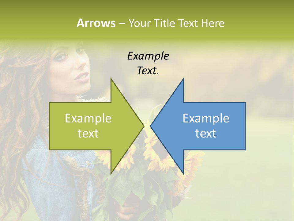 Lifestyle Flora Sunflowers PowerPoint Template