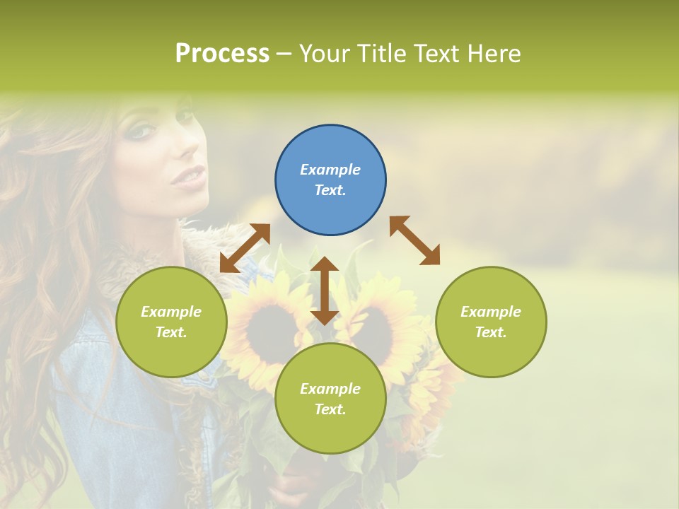 Lifestyle Flora Sunflowers PowerPoint Template