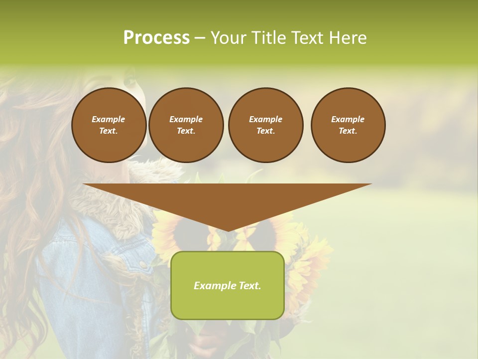 Lifestyle Flora Sunflowers PowerPoint Template