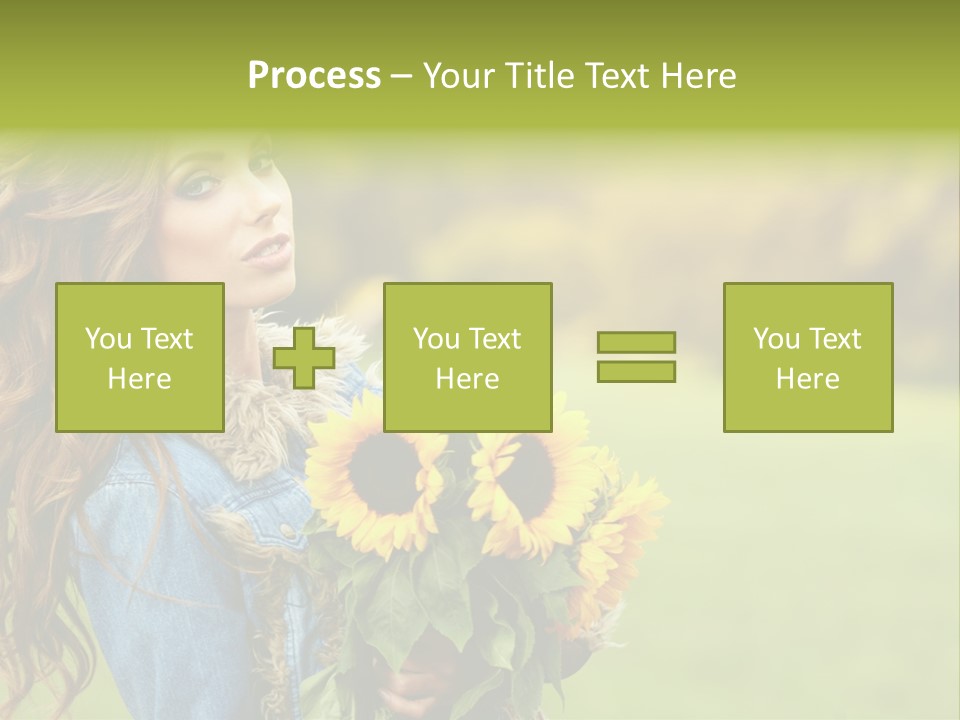 Lifestyle Flora Sunflowers PowerPoint Template