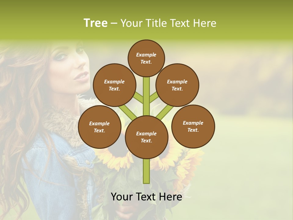 Lifestyle Flora Sunflowers PowerPoint Template