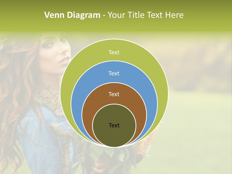 Lifestyle Flora Sunflowers PowerPoint Template