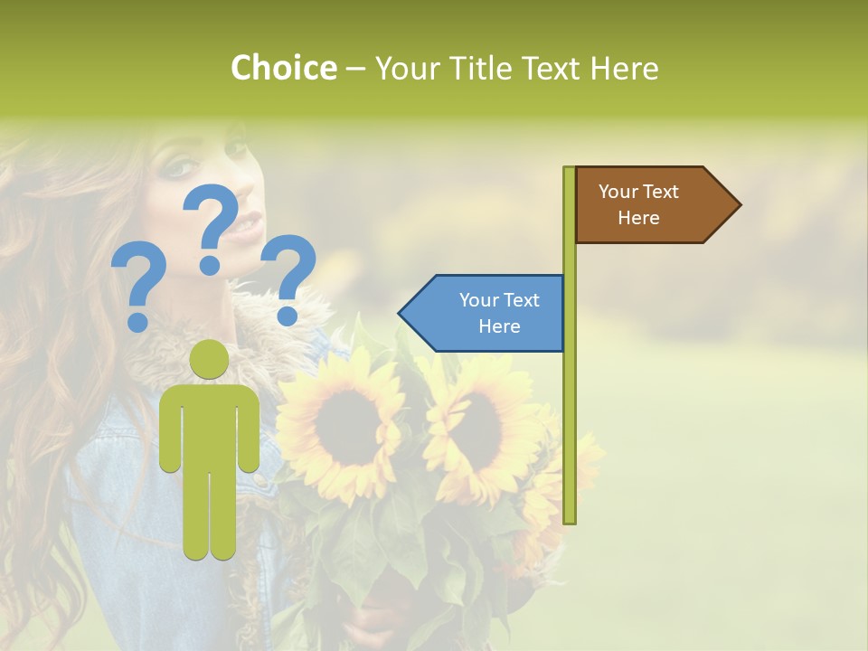 Lifestyle Flora Sunflowers PowerPoint Template