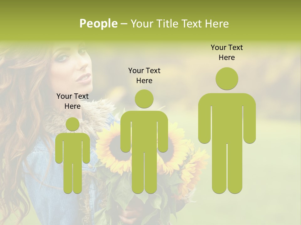 Lifestyle Flora Sunflowers PowerPoint Template