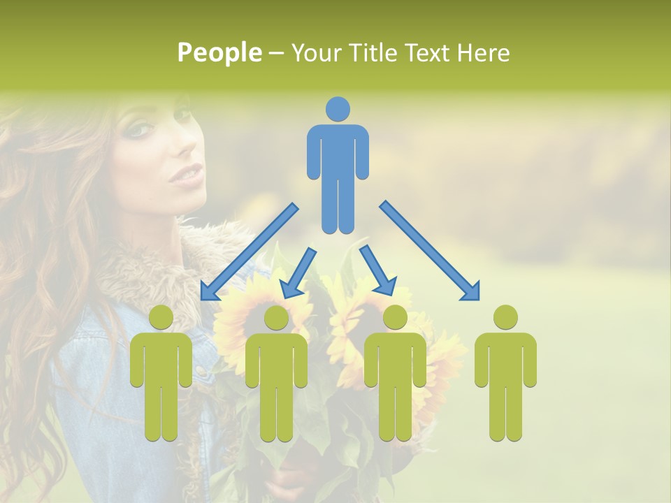 Lifestyle Flora Sunflowers PowerPoint Template