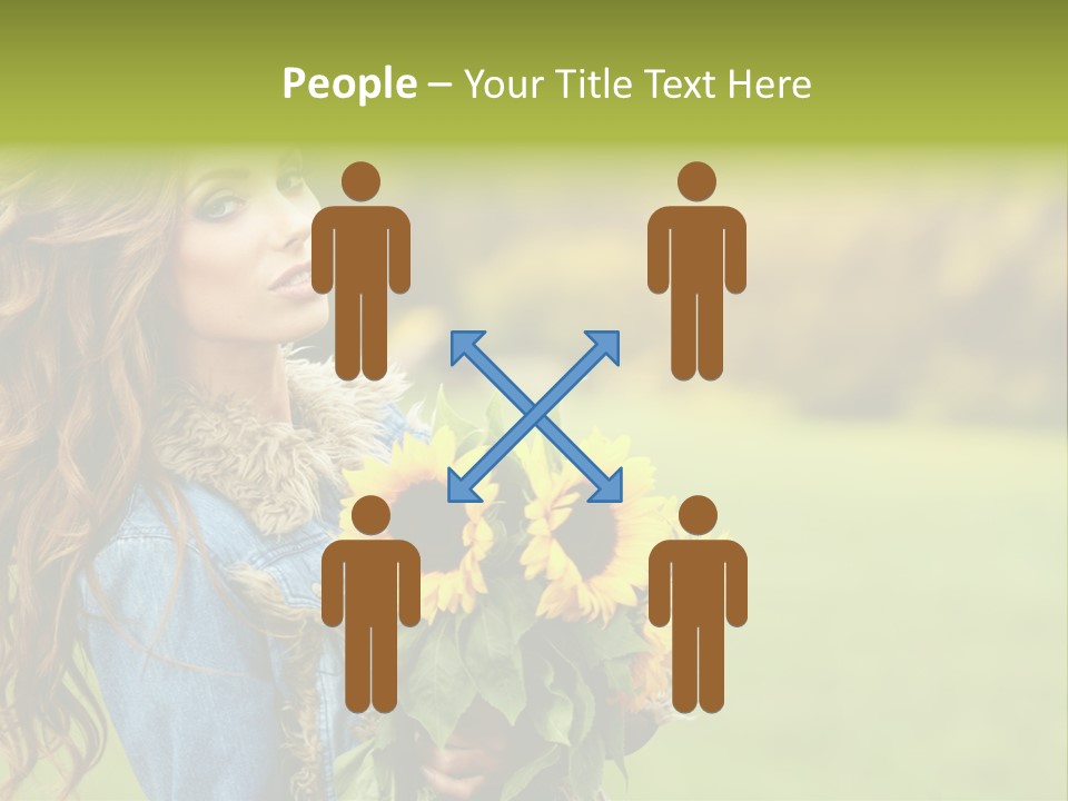 Lifestyle Flora Sunflowers PowerPoint Template