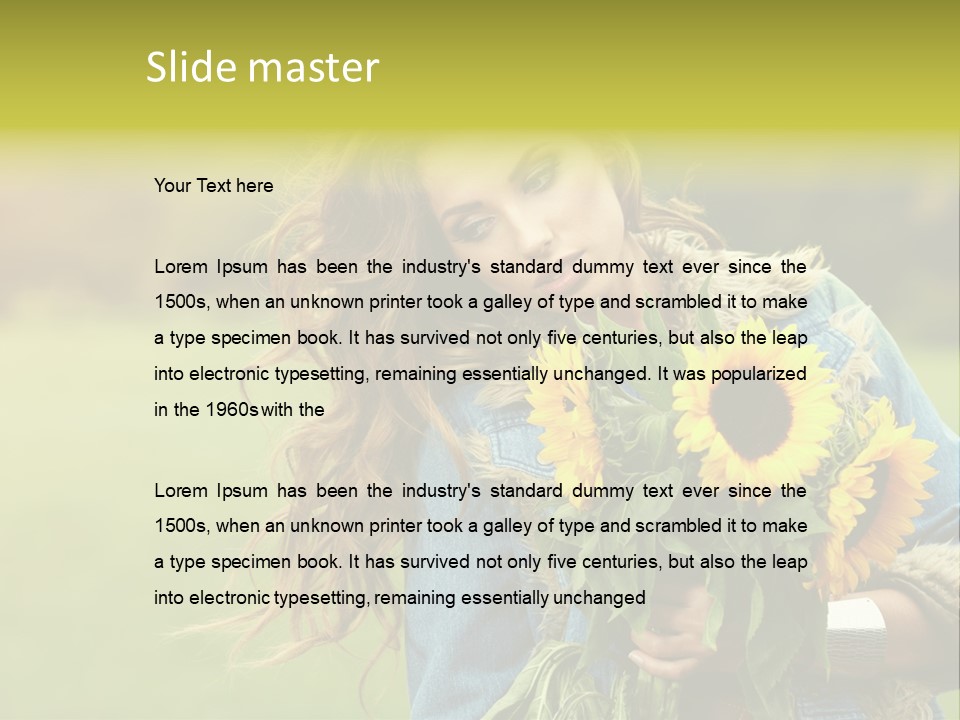 Happiness Life Fresh PowerPoint Template