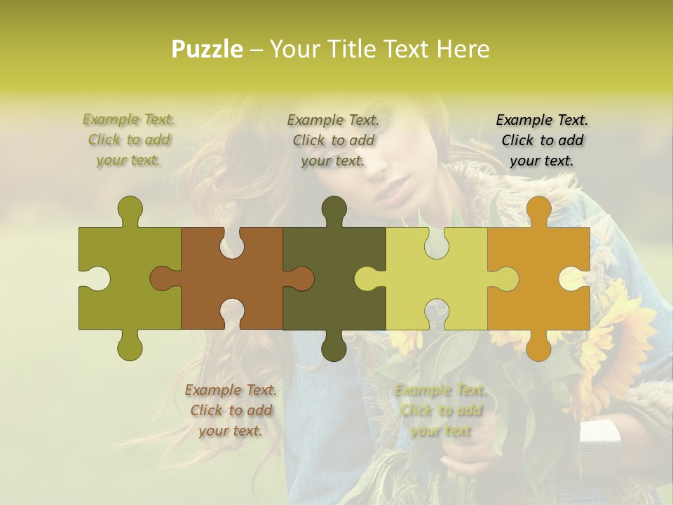 Happiness Life Fresh PowerPoint Template