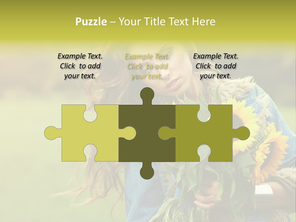 Happiness Life Fresh PowerPoint Template