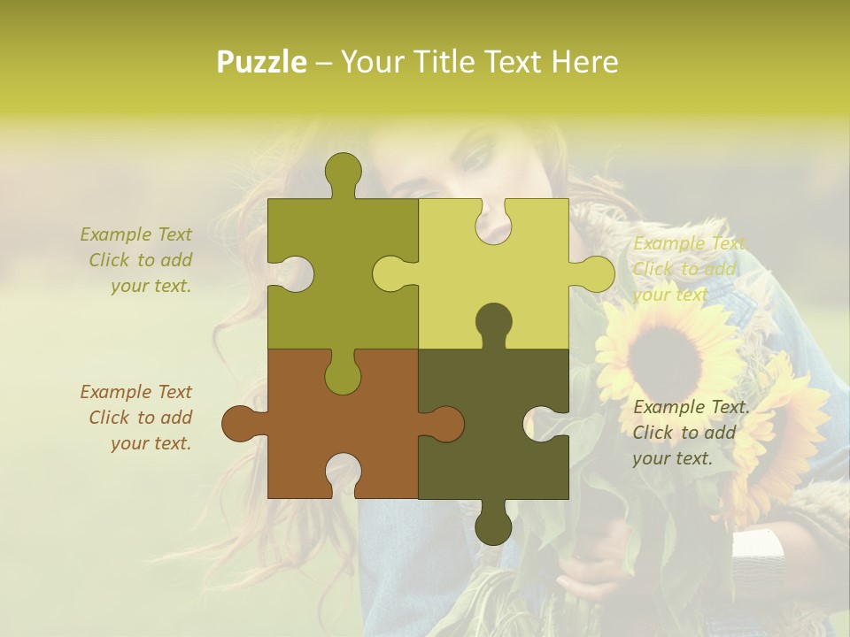 Happiness Life Fresh PowerPoint Template