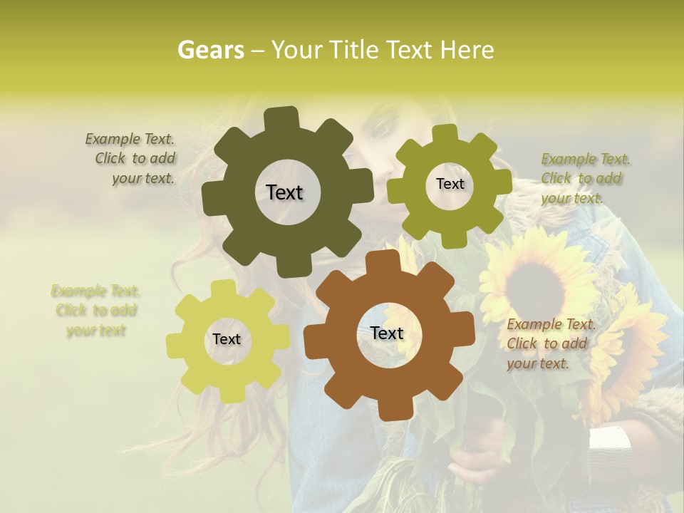 Happiness Life Fresh PowerPoint Template