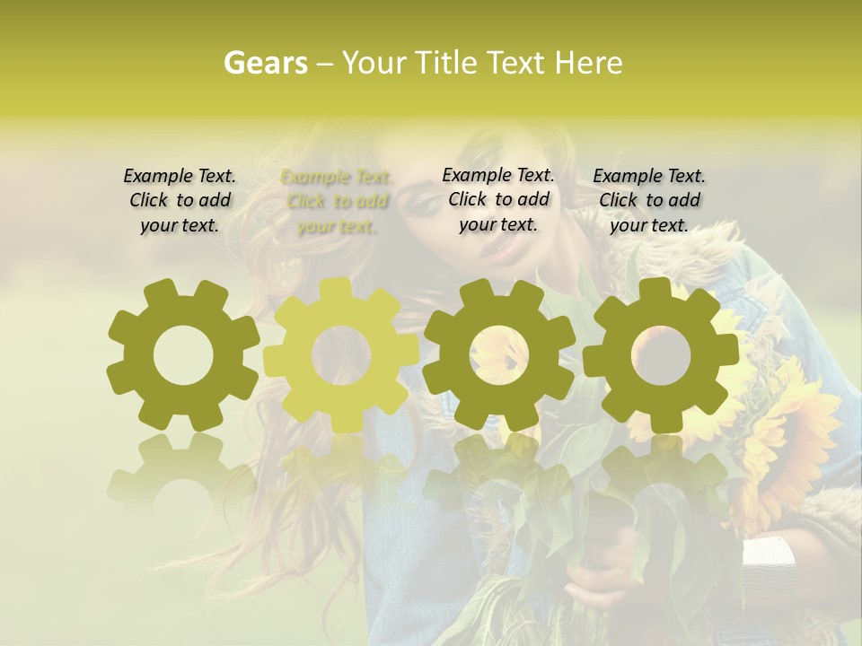 Happiness Life Fresh PowerPoint Template