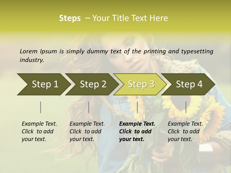 Happiness Life Fresh PowerPoint Template