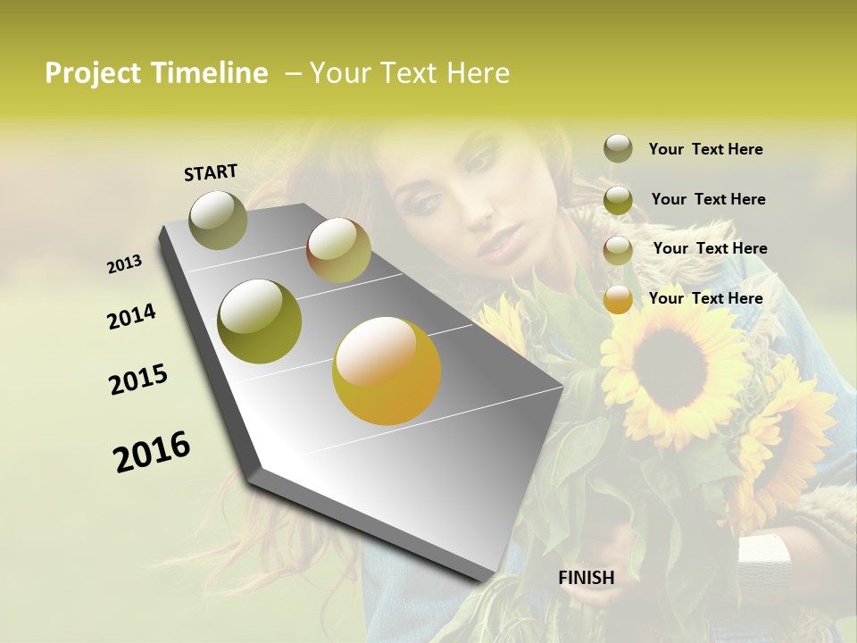 Happiness Life Fresh PowerPoint Template