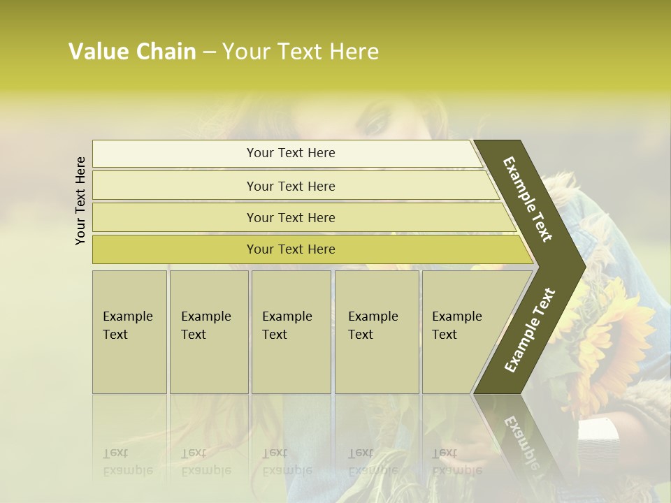 Happiness Life Fresh PowerPoint Template