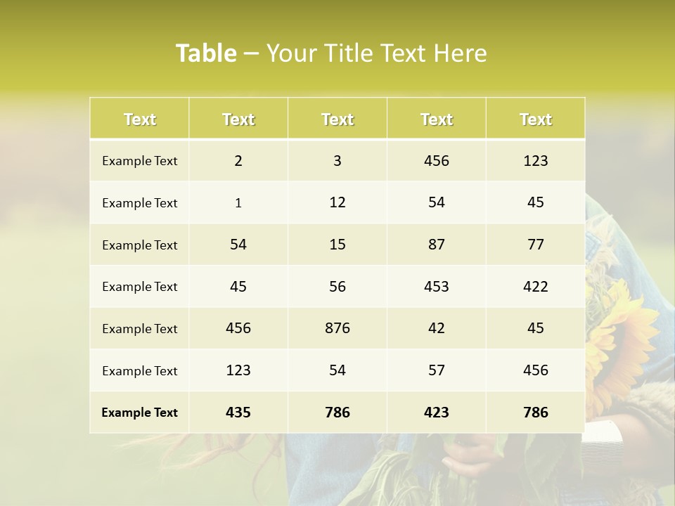 Happiness Life Fresh PowerPoint Template