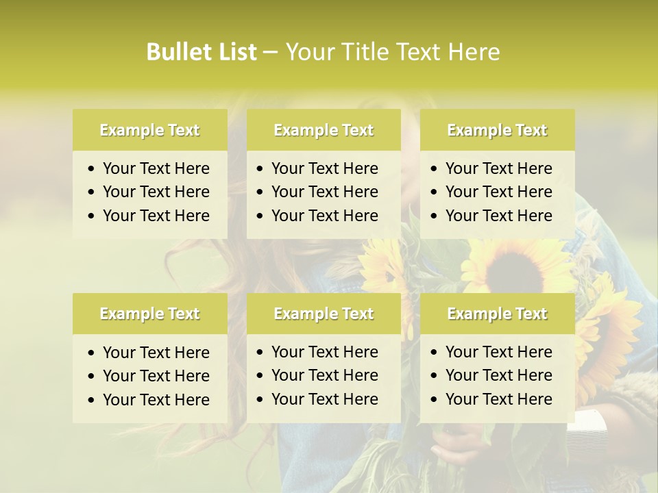 Happiness Life Fresh PowerPoint Template