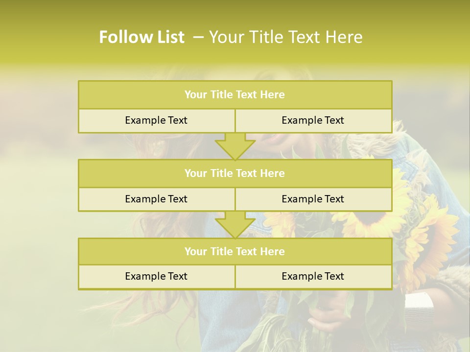 Happiness Life Fresh PowerPoint Template