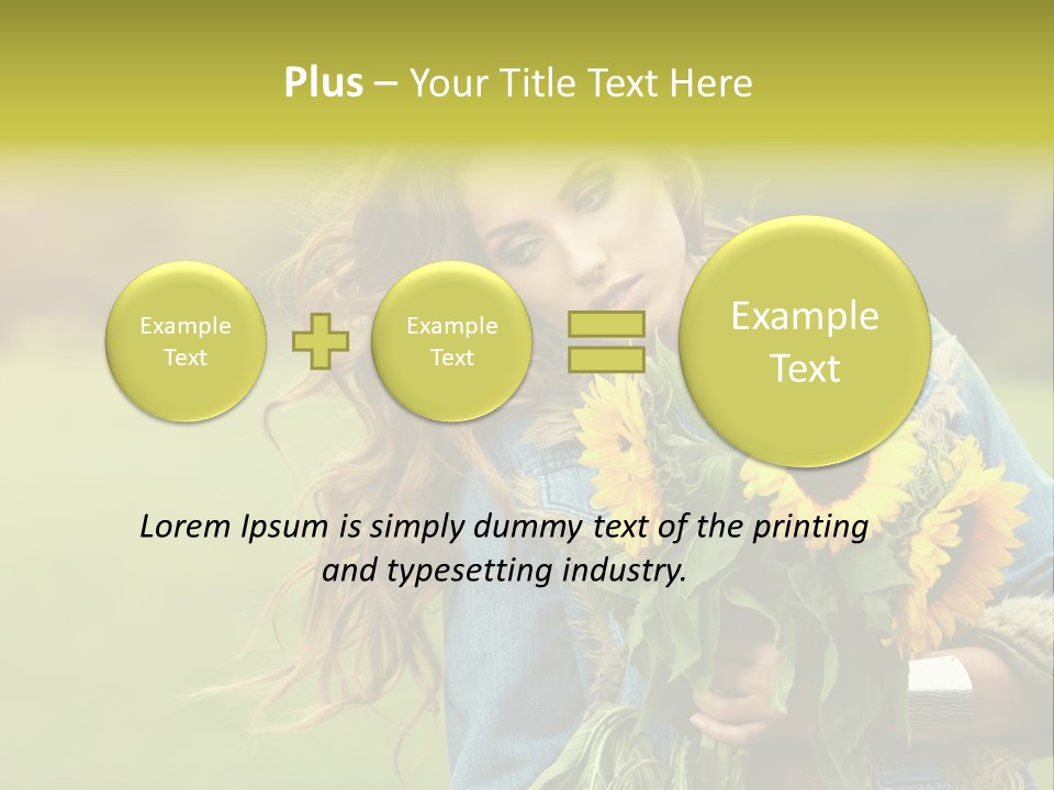 Happiness Life Fresh PowerPoint Template