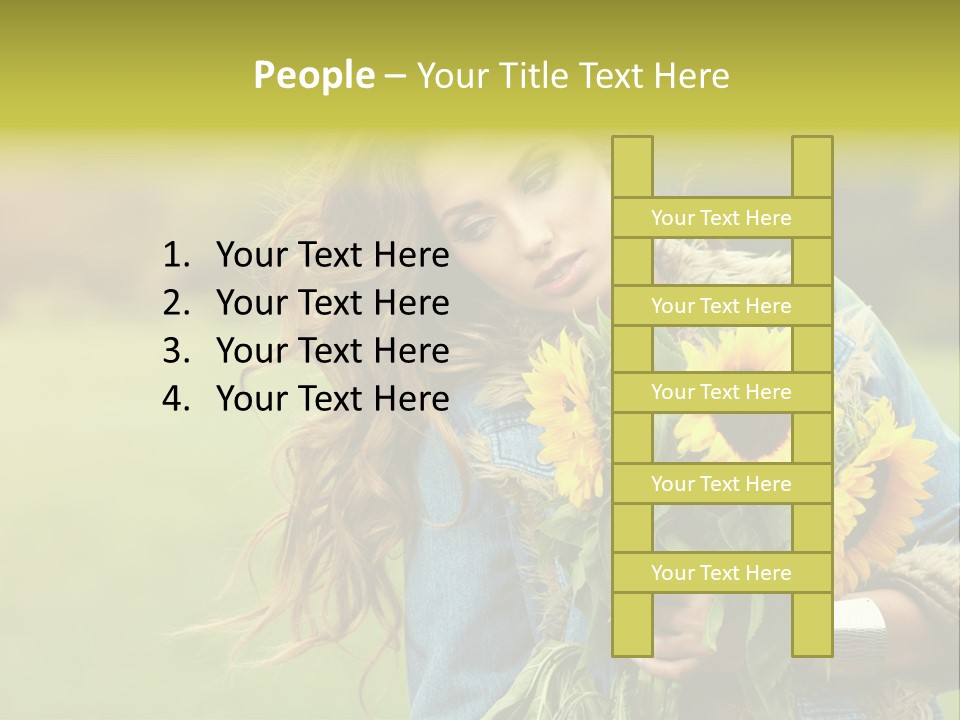 Happiness Life Fresh PowerPoint Template