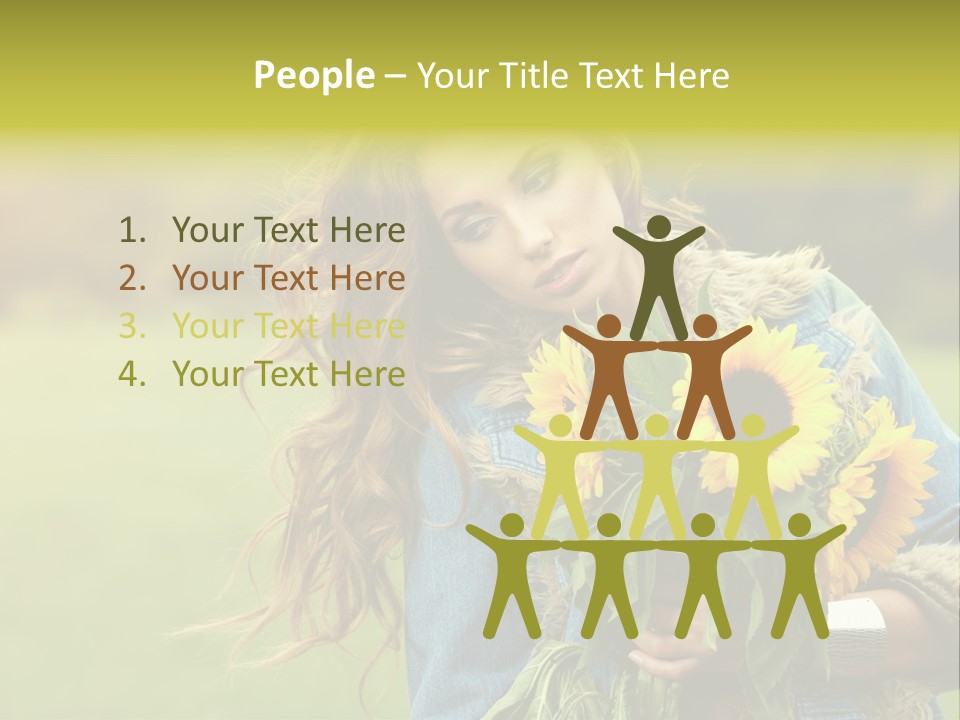 Happiness Life Fresh PowerPoint Template