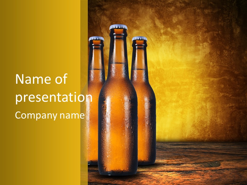 Cool Hops Yellow PowerPoint Template