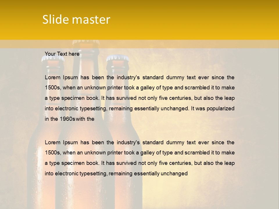Cool Hops Yellow PowerPoint Template