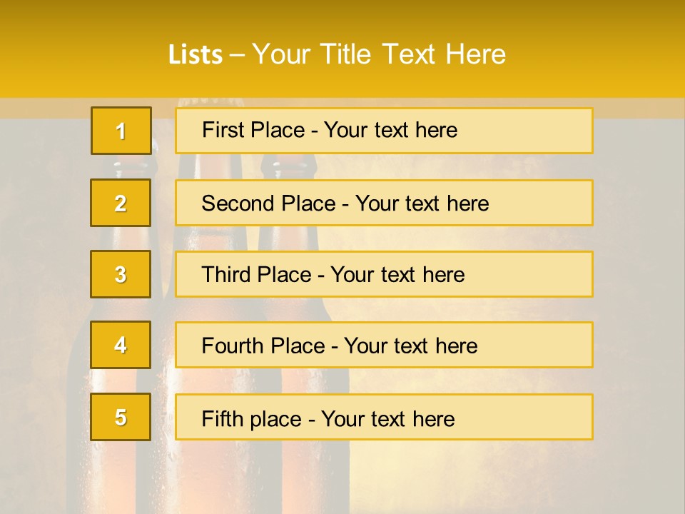 Cool Hops Yellow PowerPoint Template