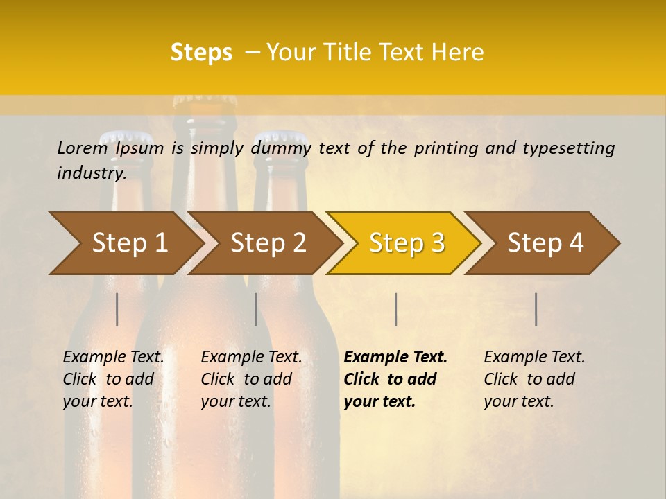 Cool Hops Yellow PowerPoint Template