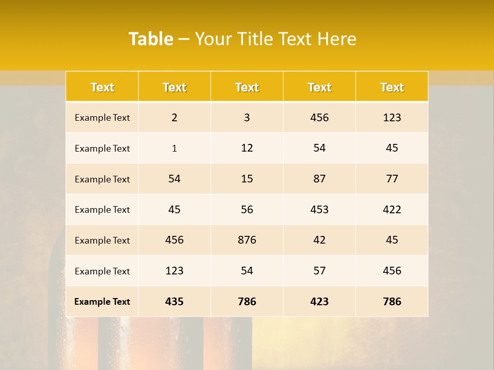 Cool Hops Yellow PowerPoint Template