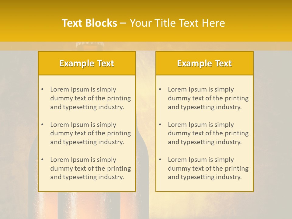 Cool Hops Yellow PowerPoint Template