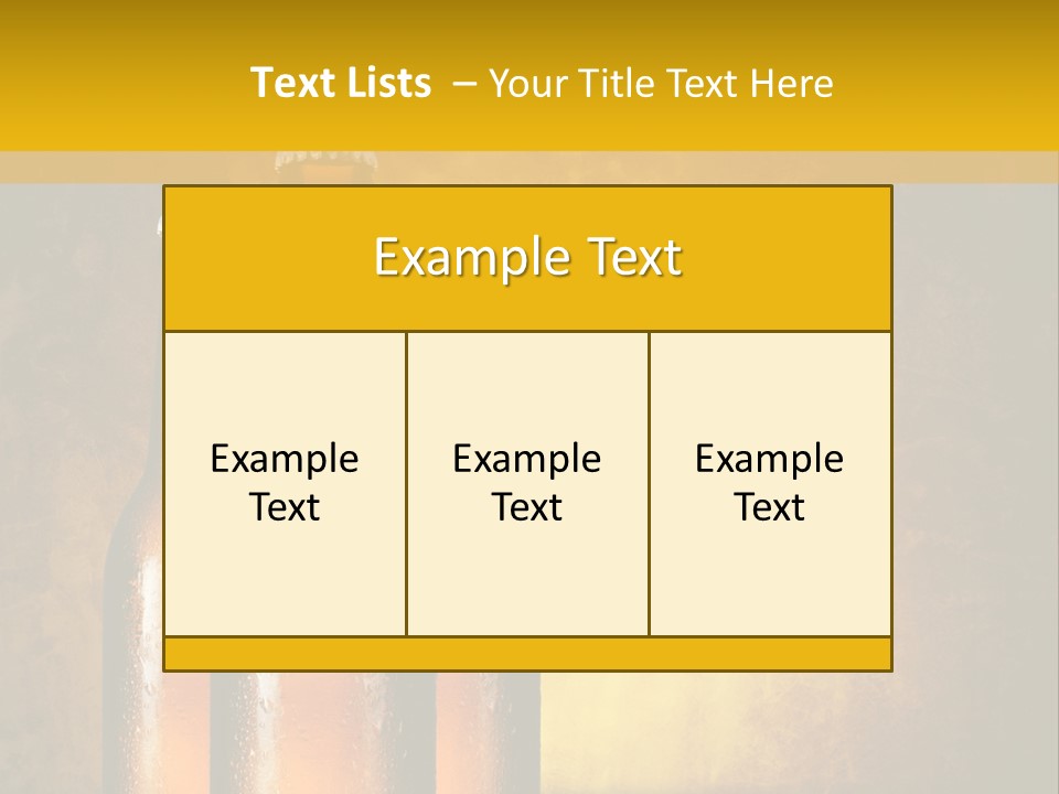 Cool Hops Yellow PowerPoint Template