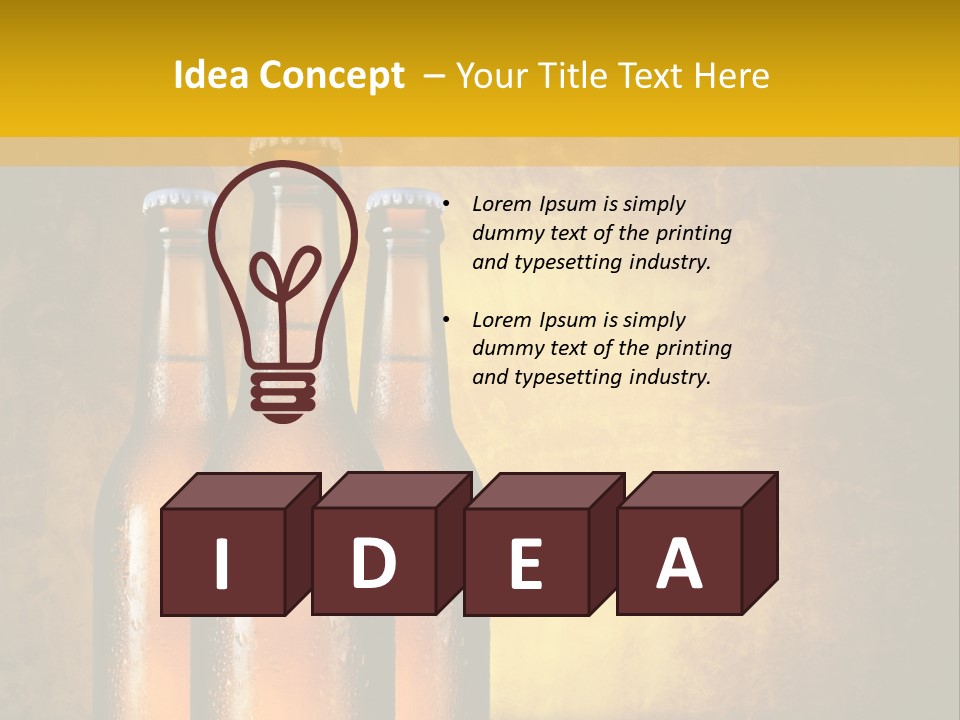 Cool Hops Yellow PowerPoint Template