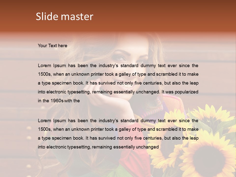 Fashion Wood Background PowerPoint Template