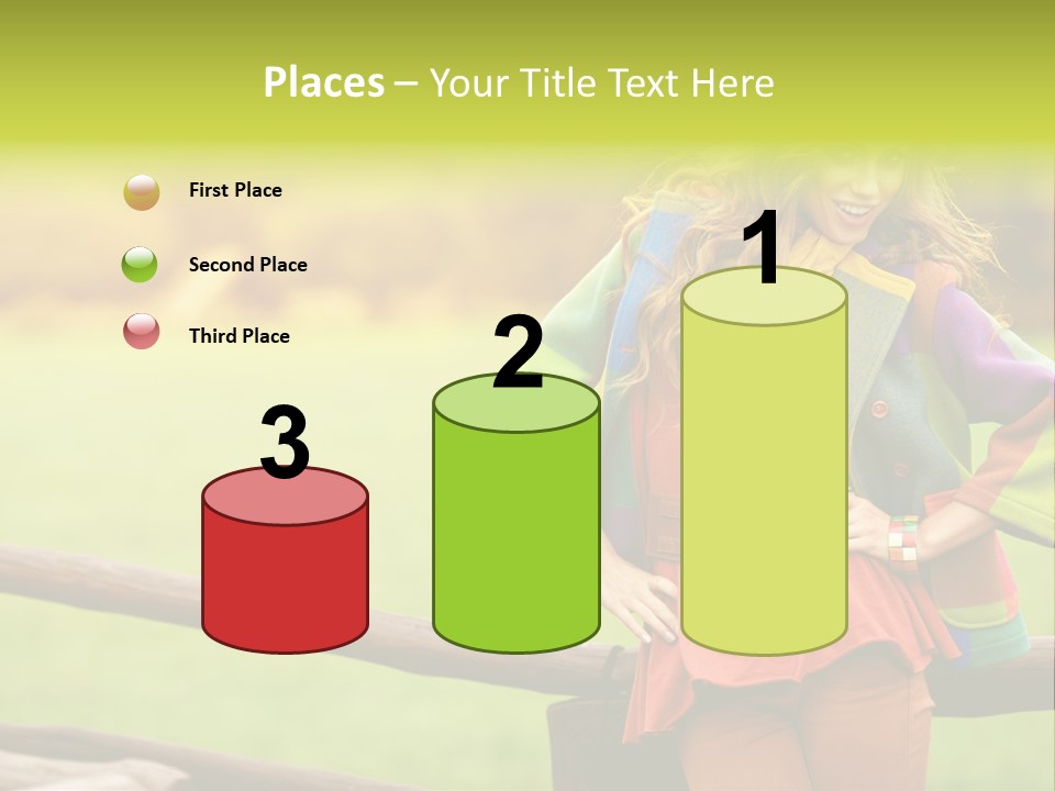 Girl Female Cute PowerPoint Template