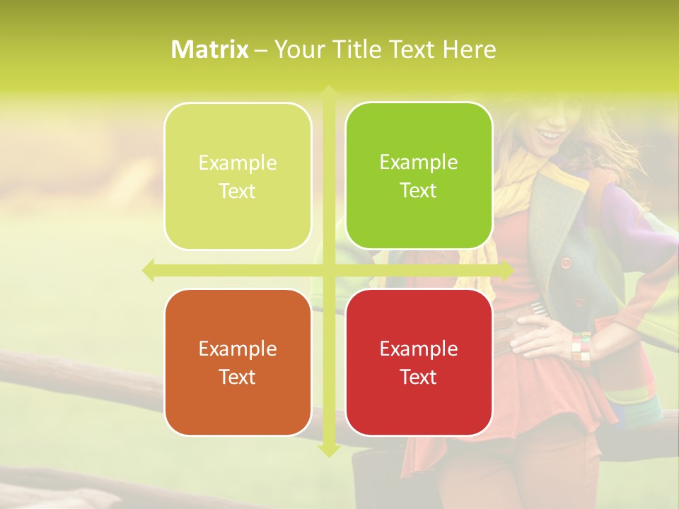 Girl Female Cute PowerPoint Template