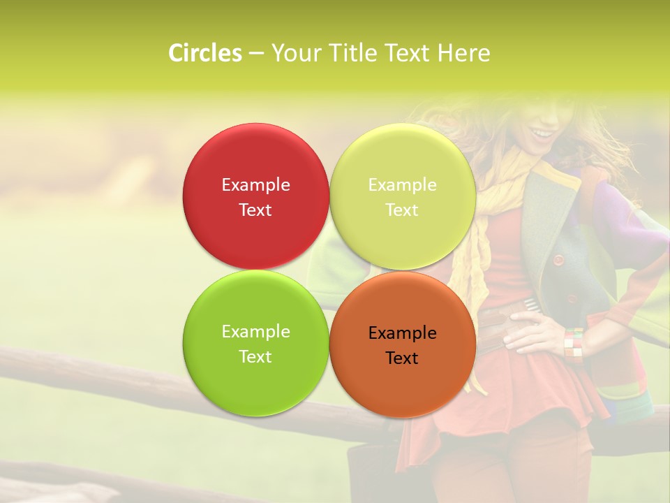 Girl Female Cute PowerPoint Template