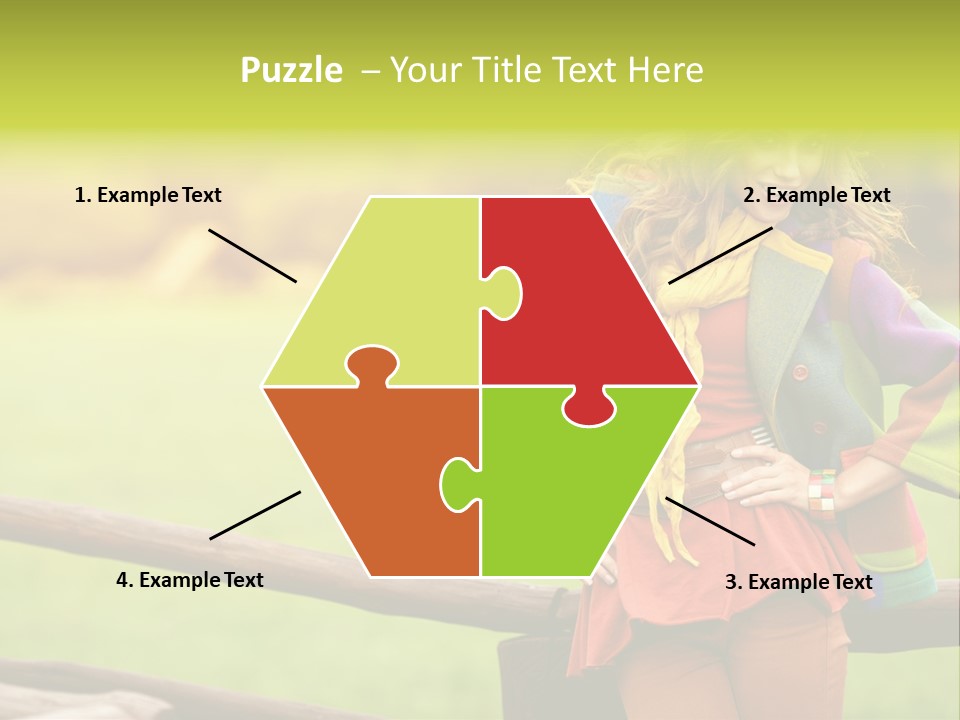 Girl Female Cute PowerPoint Template