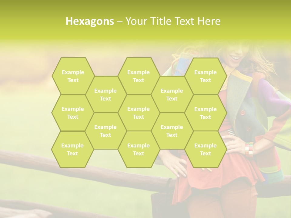 Girl Female Cute PowerPoint Template