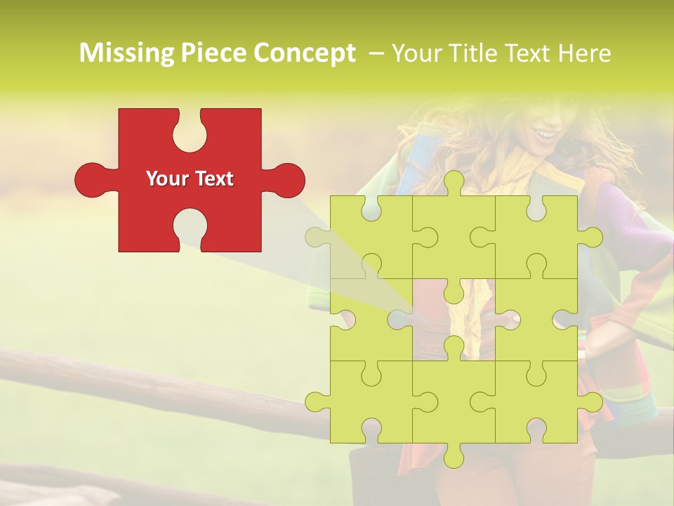 Girl Female Cute PowerPoint Template