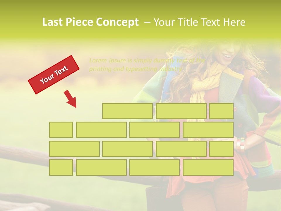 Girl Female Cute PowerPoint Template