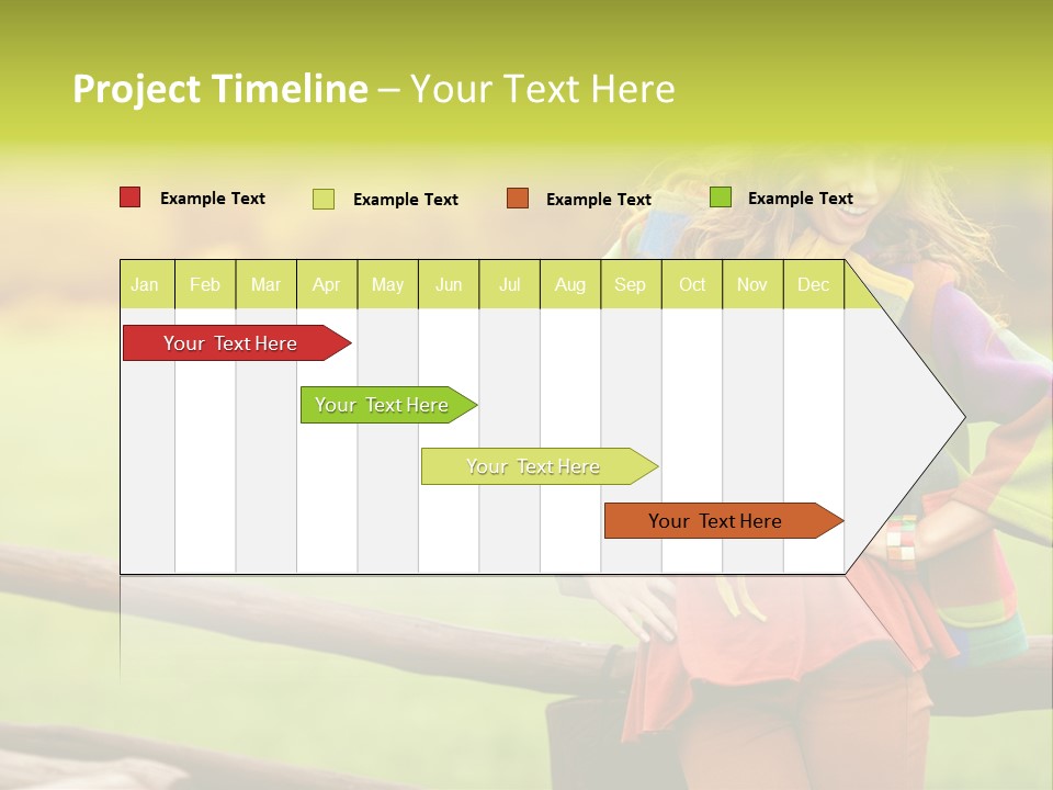 Girl Female Cute PowerPoint Template