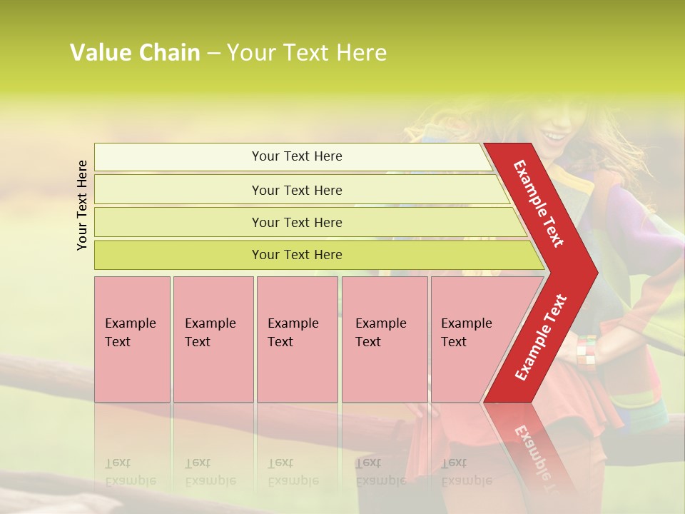 Girl Female Cute PowerPoint Template