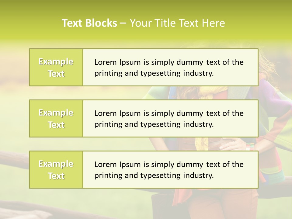 Girl Female Cute PowerPoint Template