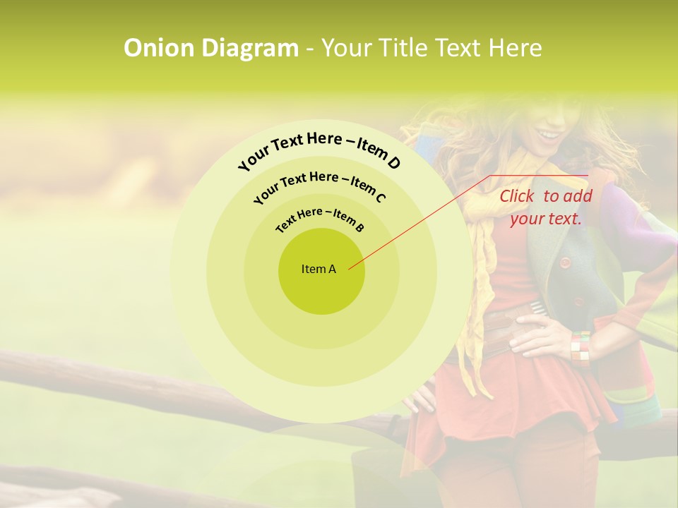 Girl Female Cute PowerPoint Template