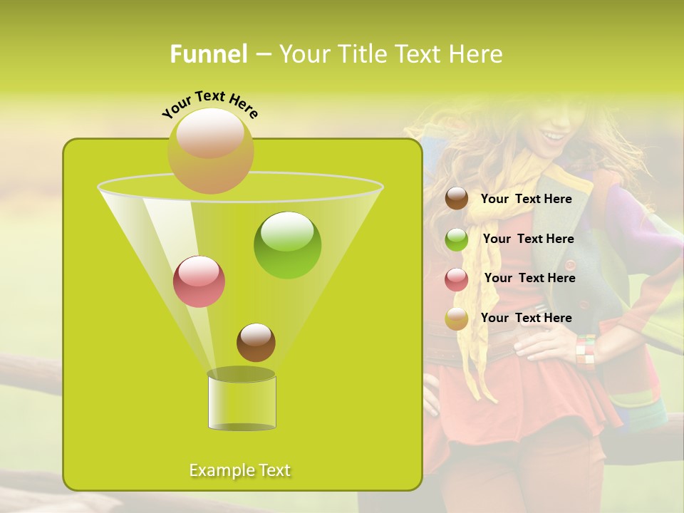 Girl Female Cute PowerPoint Template