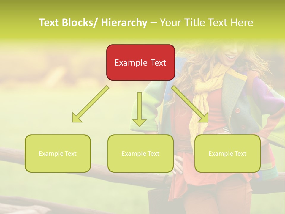 Girl Female Cute PowerPoint Template