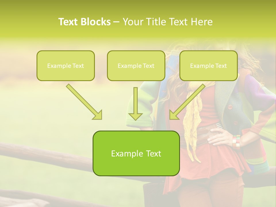 Girl Female Cute PowerPoint Template