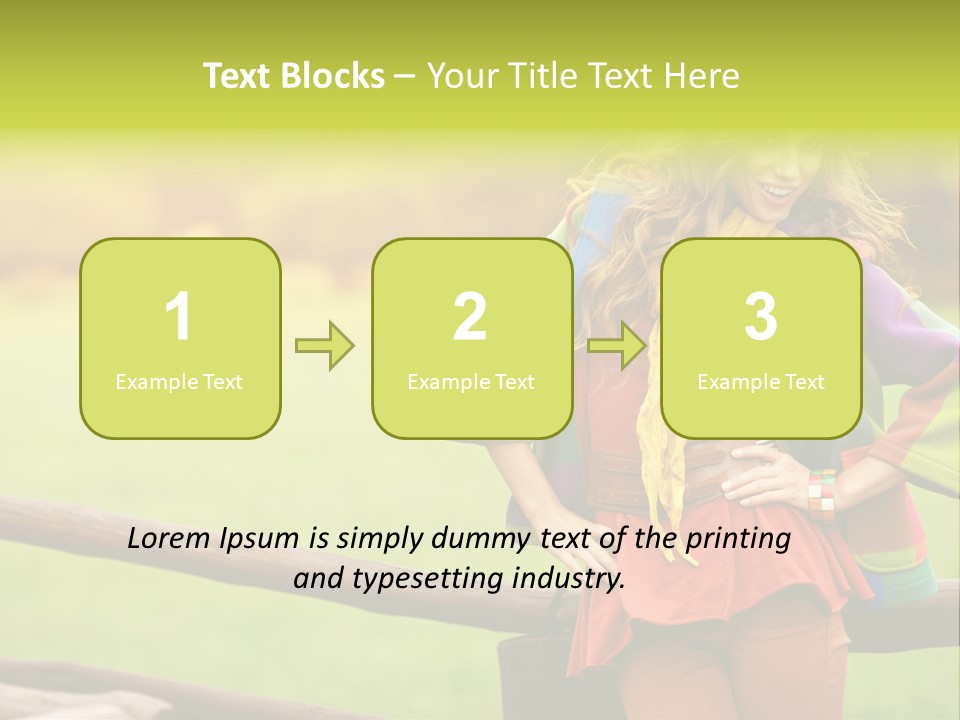 Girl Female Cute PowerPoint Template